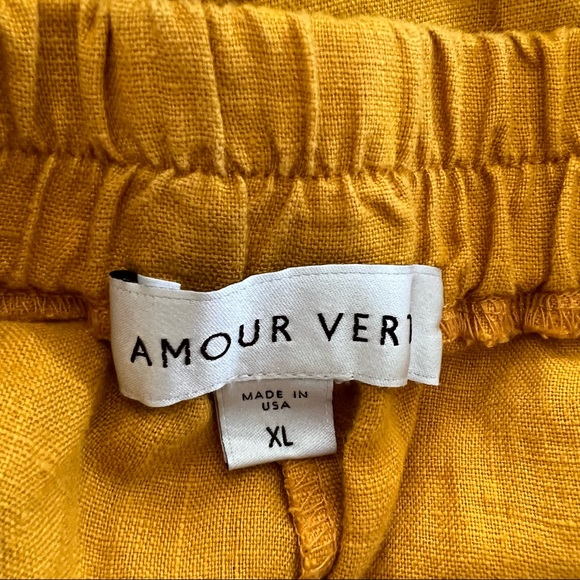Amour Vert Salice Linen Pants Size XL - Picture 8 of 9